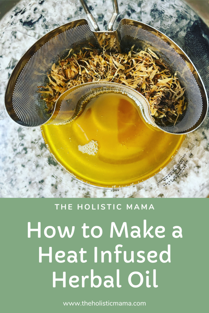 heat infused herbal oil