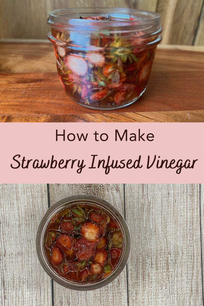 strawberry infused vinegar