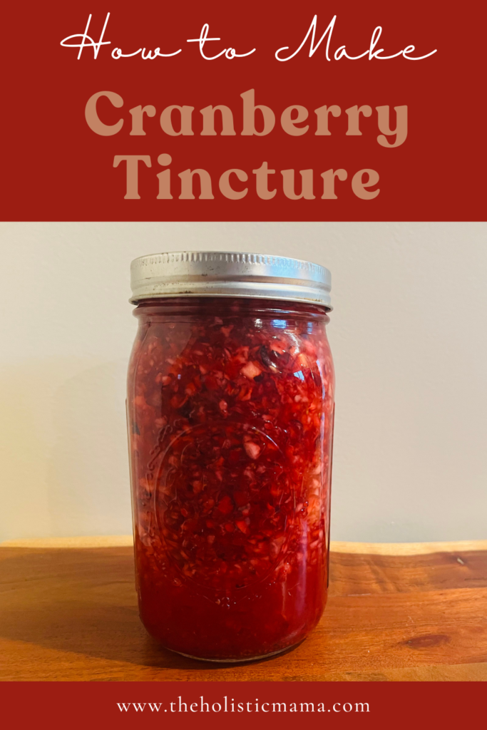 how to make cranberry tincture