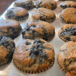 The Best Healthy Gluten free Lemon Blueberry Muffins